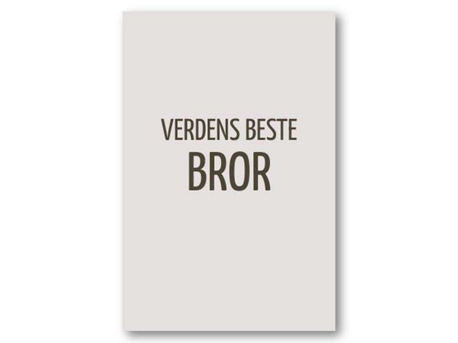 Hovedbilde Verdens beste bror | 10x15 cm