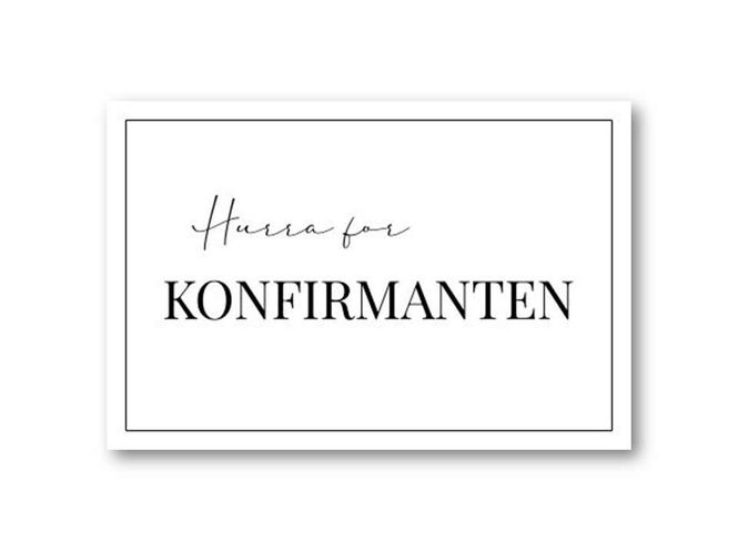 Hovedbilde Hurra for konfirmanten | 10x15 cm