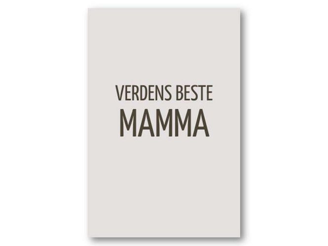 Hovedbilde Verdens beste mamma | 10x15 cm