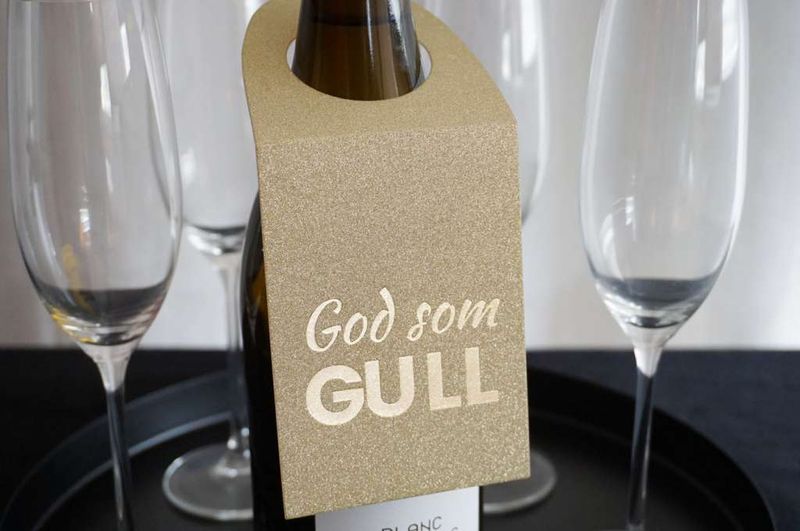 Flaskekort,  God som gull