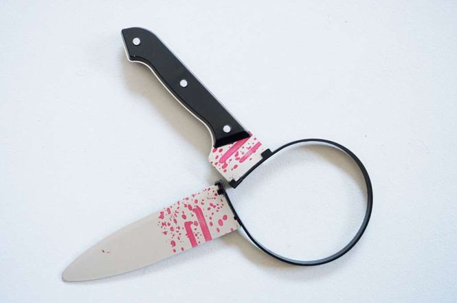 Hovedbilde Halloween, hodebøyle kniv