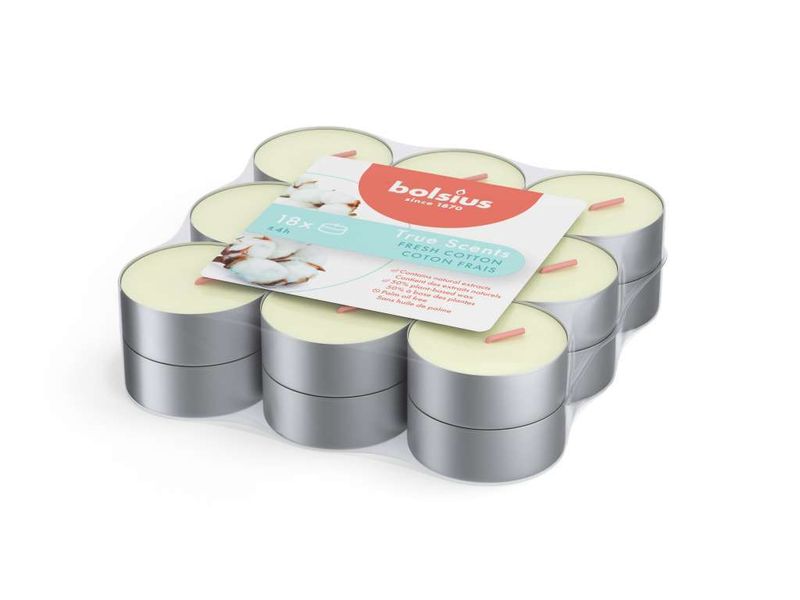 Duftelys - telys - 18pk - Fresh cotton