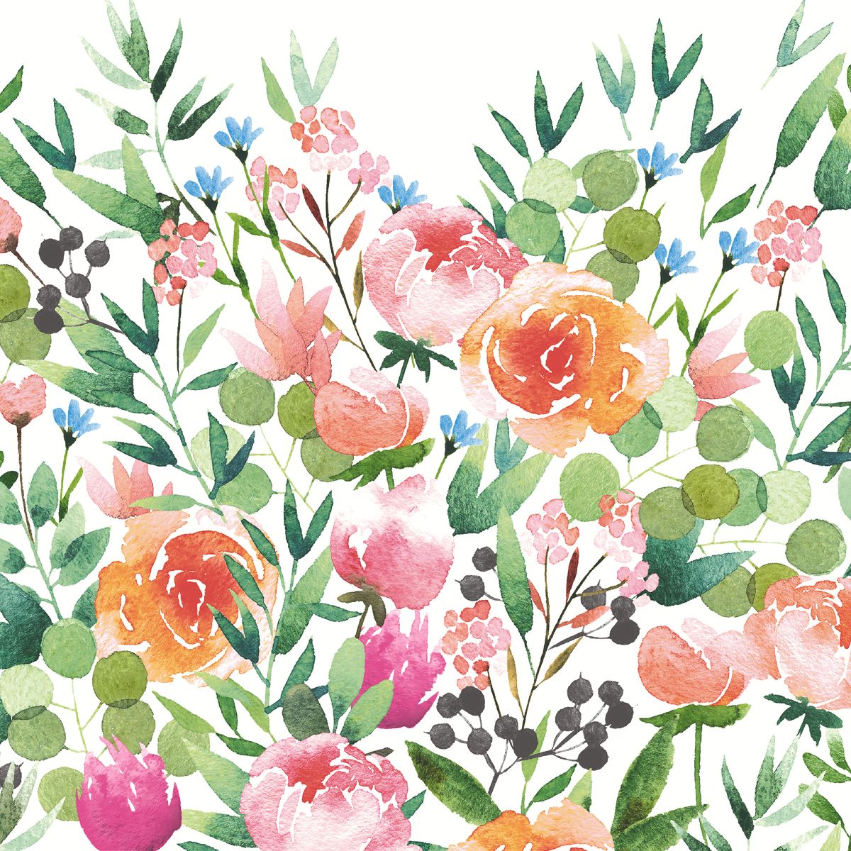 Servietter, English Garden, vanlig