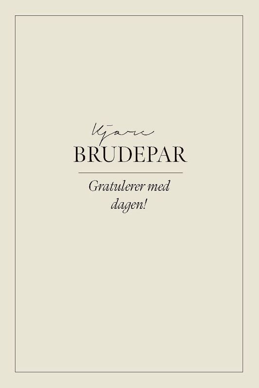 Kjære brudepar | 10x15 cm