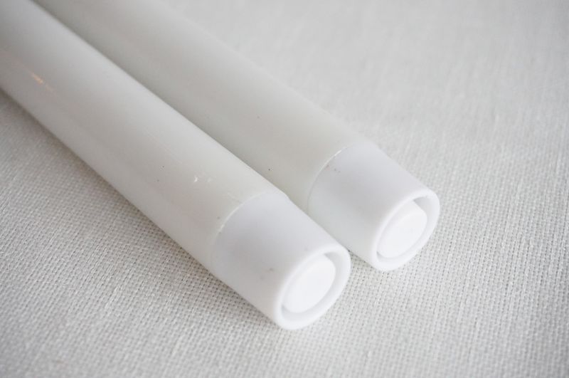 2 stk LED stearinlys, hvit