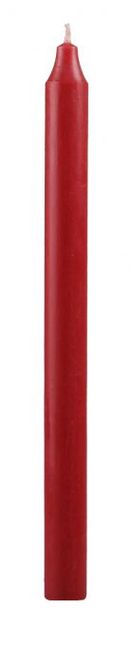 Hovedbilde Rustikk stearinlys, 30 cm, Rød