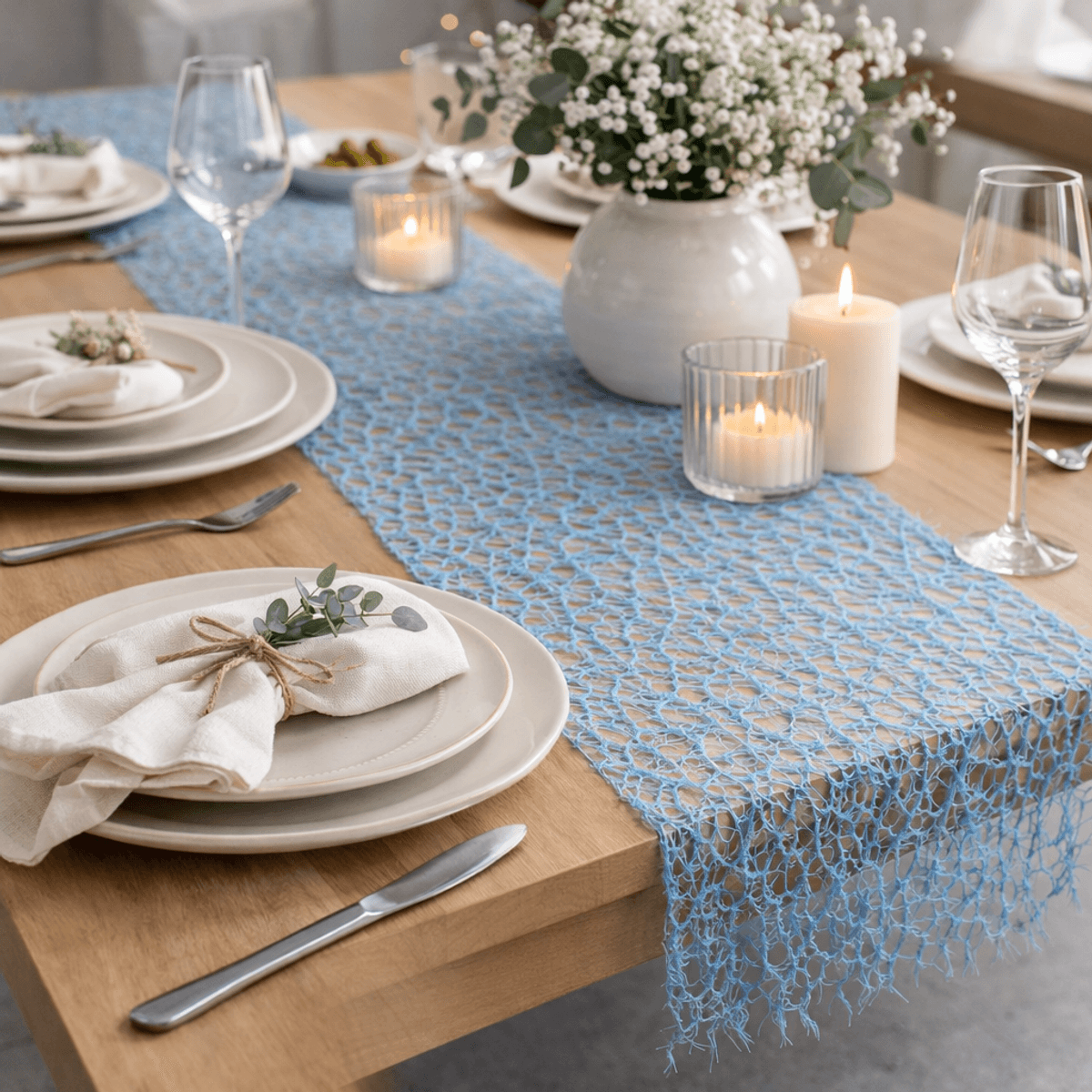 Bordløper, 3 meter, Lys blå