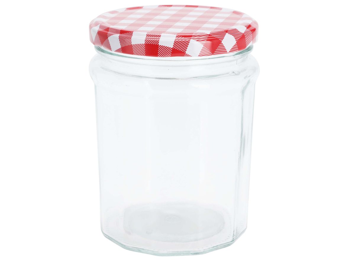 Glasskrukke med metallokk  450ml