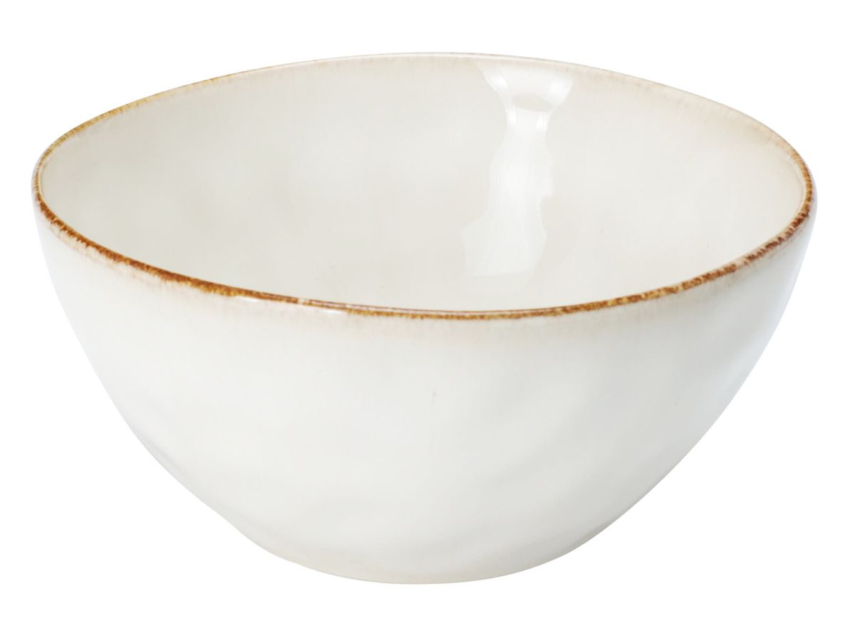 Skål i steingods 620 ml med preget mønster