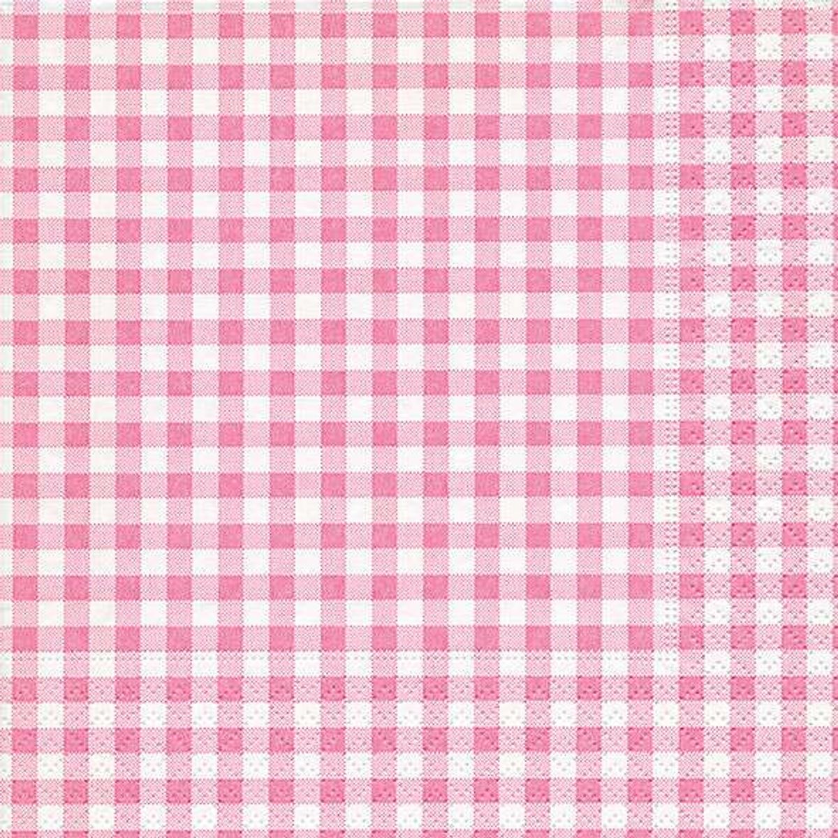 Servietter, Ny vichy rosé, vanlig