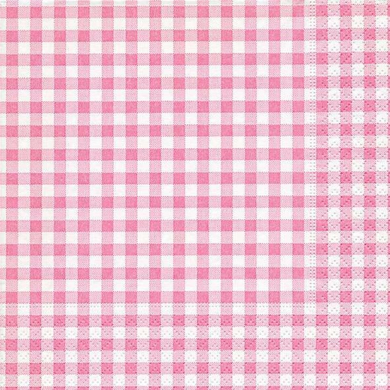 Servietter, Ny vichy rosé, vanlig